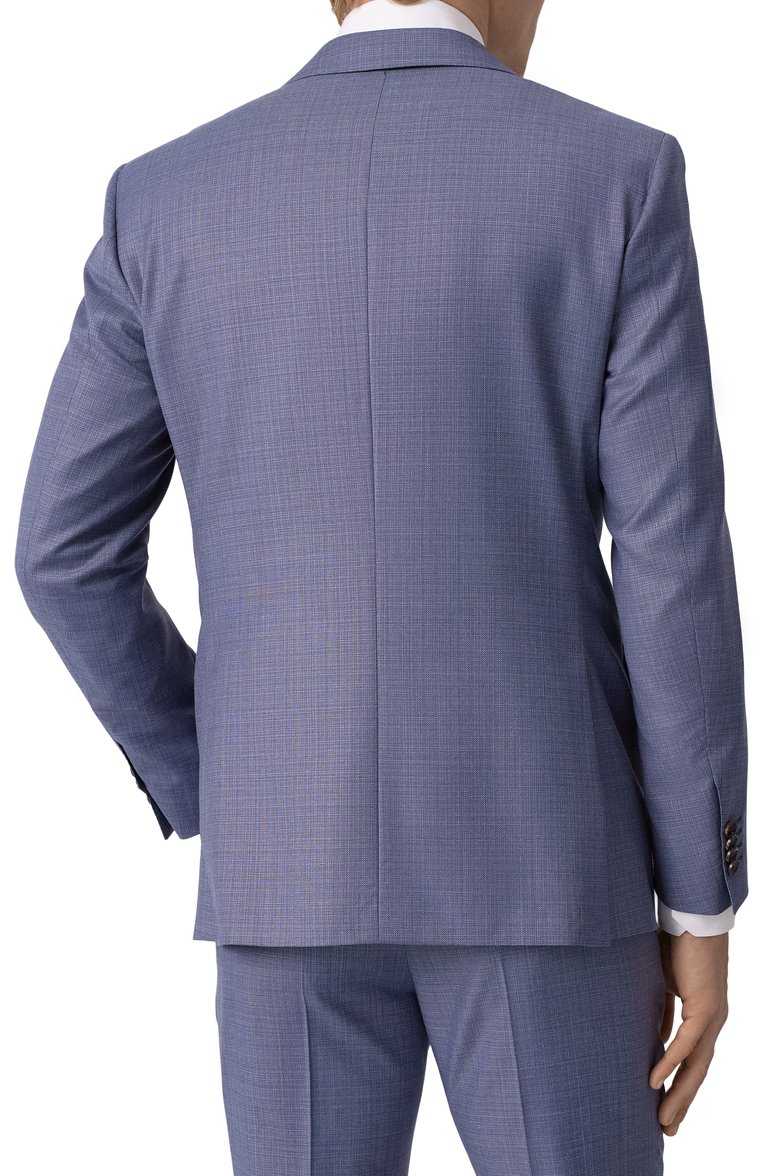 Мужской шерстяной костюм CORNELIANI синего цвета, арт. 256008-2518284_SET | Фото 5 (Рукава: Длинные; Материал подклада: Купро; Материал внешний: Шерсть; Костюмы М: Однобортный; Стили: Классический)