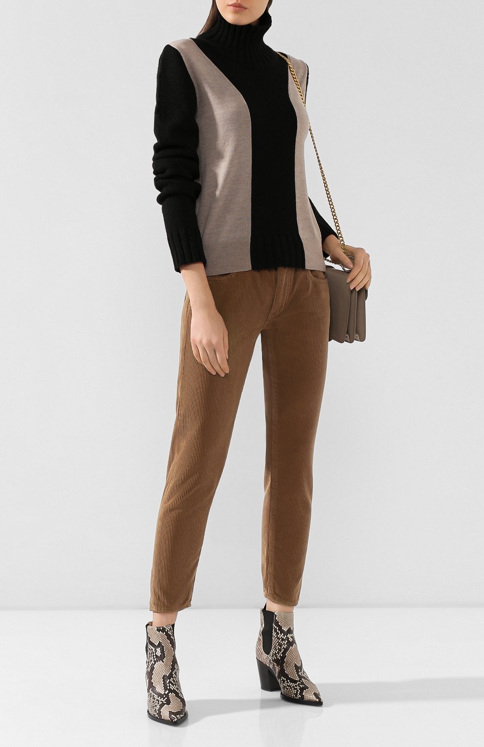 Вельветовые брюки MOUSSY коричневого цвета по цене 23850 руб., арт. 025CAC11-2400, фото 2 Вельветовые брюки MOUSSY, арт. 025CAC11-2400, фото 2