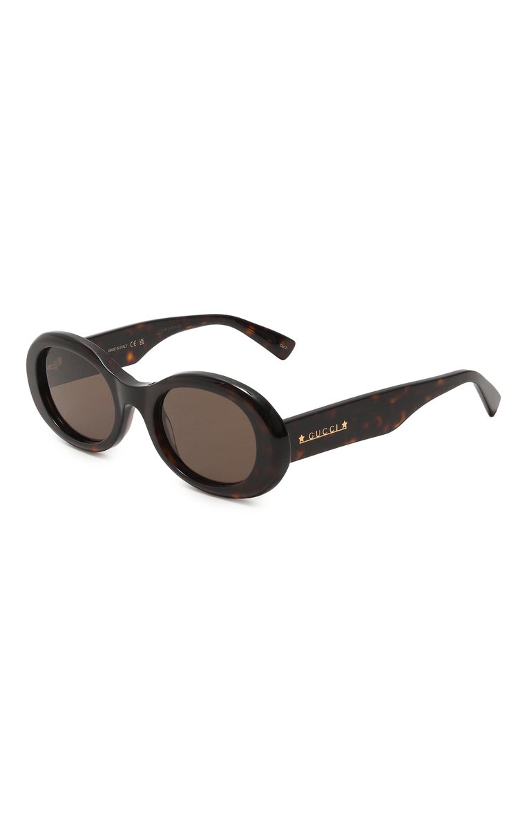 Женские солнцезащитные очки GUCCI коричневого цвета, арт. GG1587S 002 | Фото 1 (Региональные ограничения белый список (Axapta Mercury): Не проставлено; Нос: Не проставлено; Материал: Пластик; Тип очков: С/з; Очки форма: Овальные; Оптика Гендер: оптика-женское)