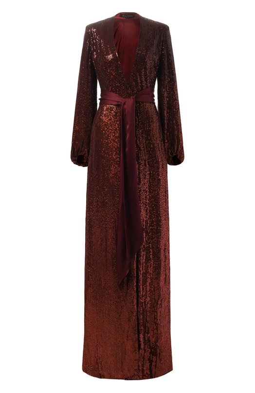 

Платье с отделкой пайетками Jenny Packham, Бордовый