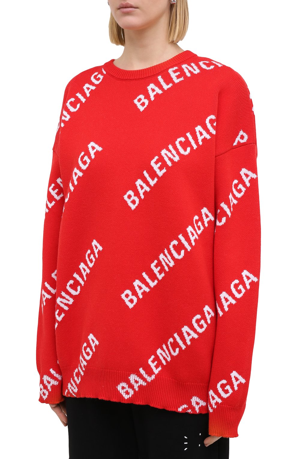 Свитер из хлопка и шерсти BALENCIAGA, арт. 625329/T3178, фото 3