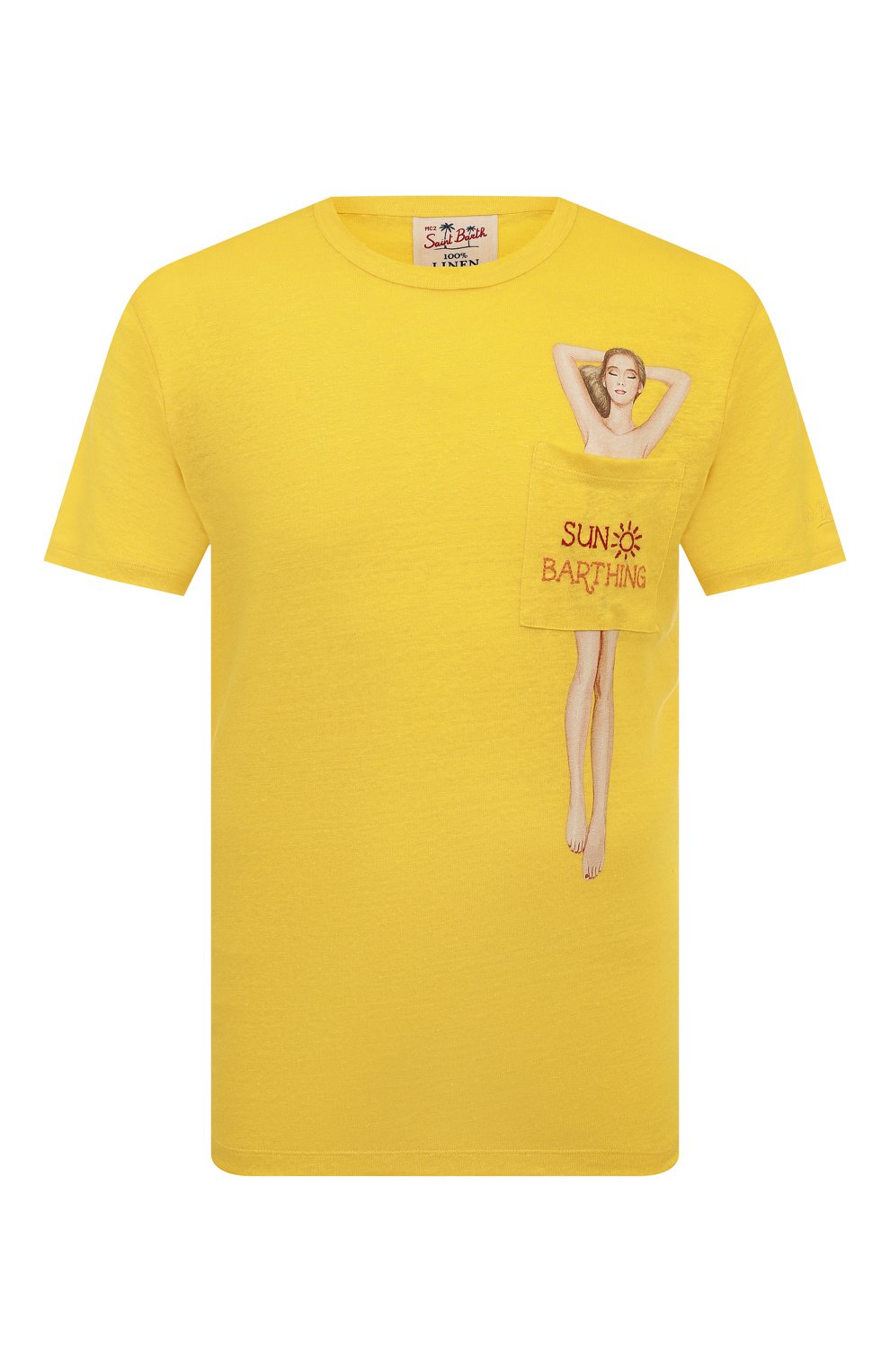 Льняная футболка MC2 SAINT BARTH, арт. STBM ECSTASEA/ECS0001/02925B, фото 1