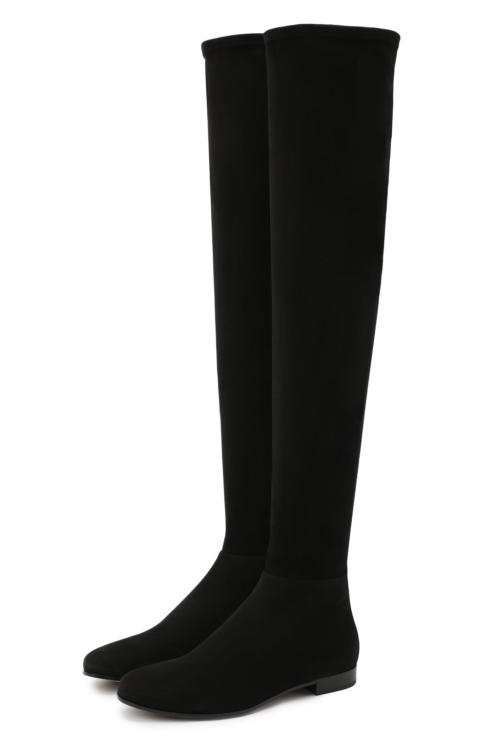 Замшевые ботфорты myren на низком каблуке JIMMY CHOO, арт. MYREN FLAT/DSD, фото 1