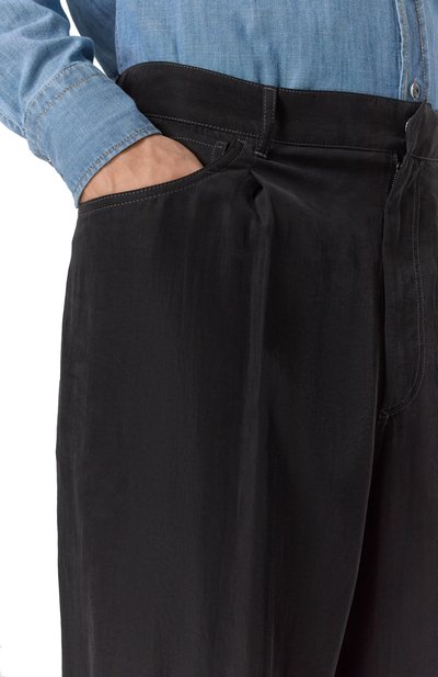 Брюки из лиоцелла GIORGIO ARMANI черного цвета по цене 170500 руб., арт. GM001743/TE16002, фото 5 Брюки из лиоцелла GIORGIO ARMANI, арт. GM001743/TE16002, фото 5