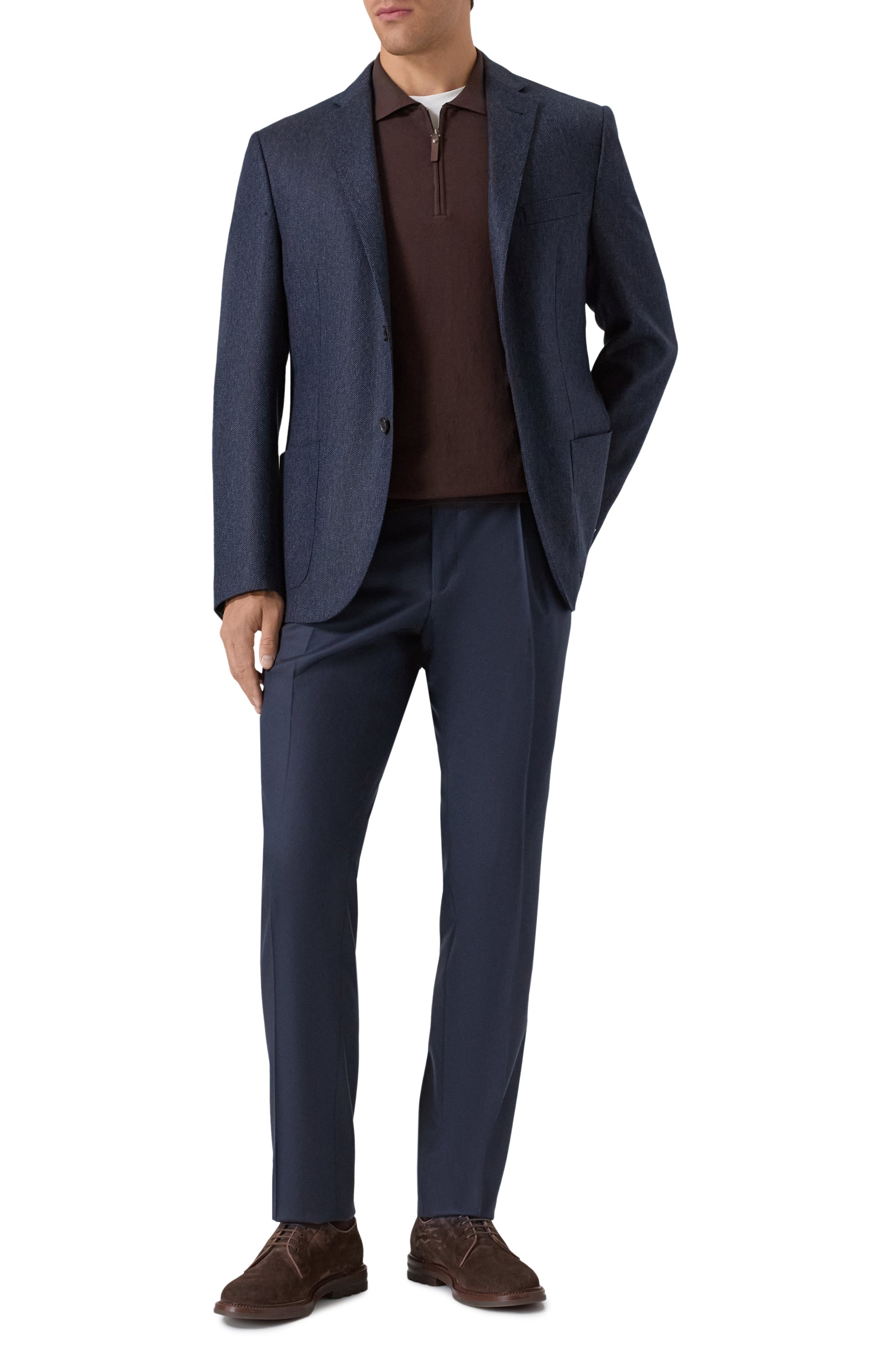 Шерстяные брюки CORNELIANI, арт. 265B03-2618111, фото 2