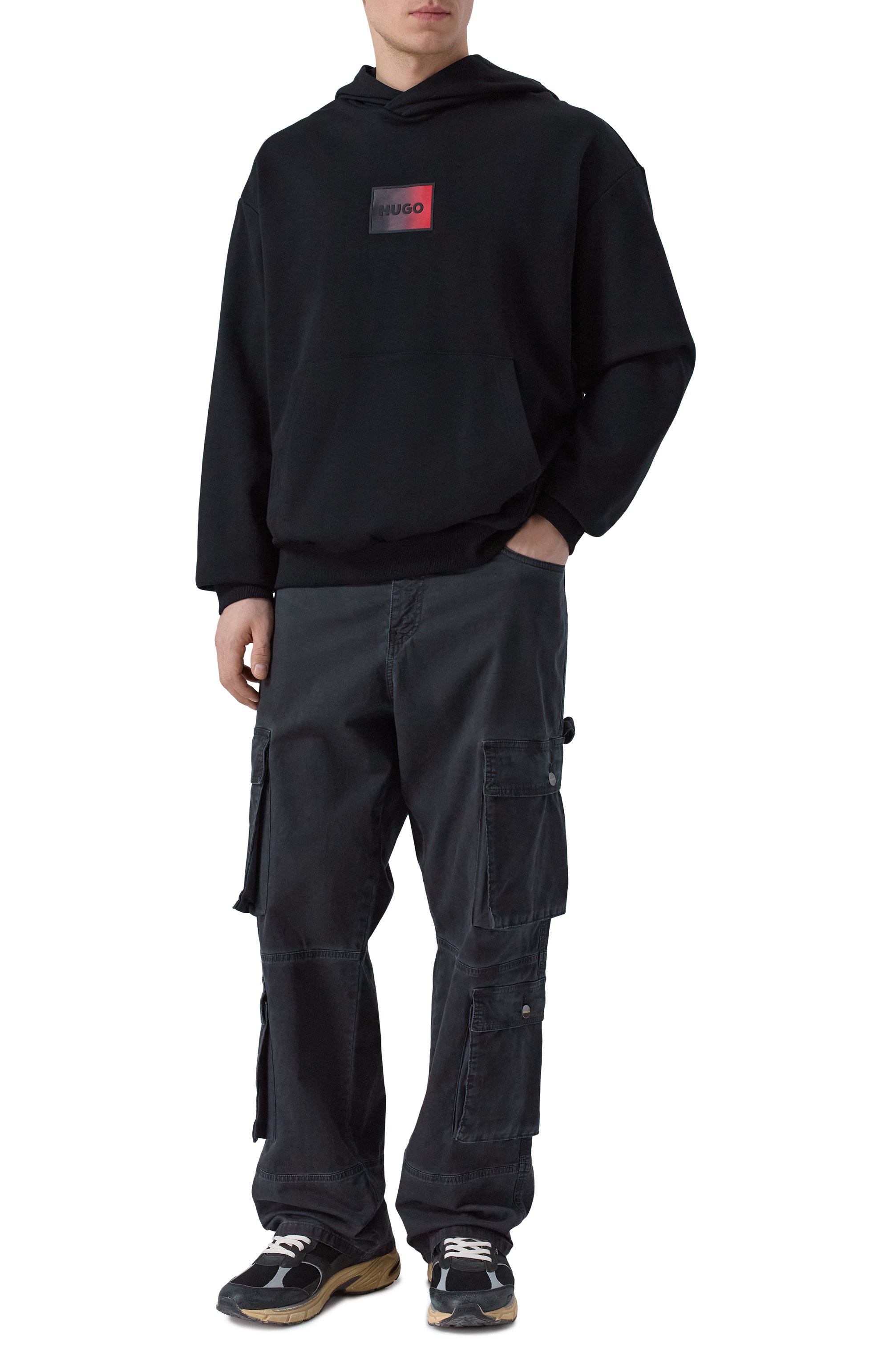 Хлопковое худи HUGO, арт. 50553145, фото 2