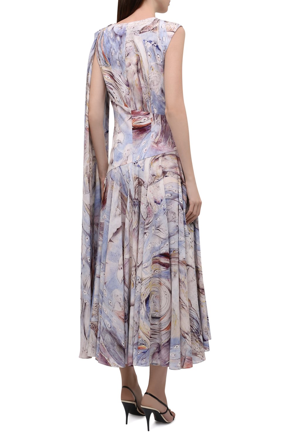 Шелковое платье ALEXANDER MCQUEEN, арт. 687993/QCAEV, фото 4