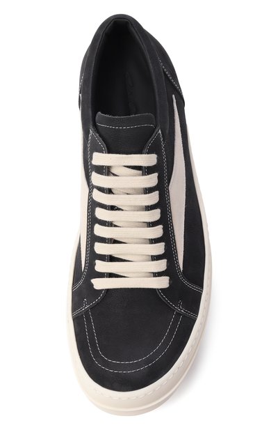 Кеды temple vintage из нубука RICK OWENS черного цвета по цене 103500 руб., арт. RU01F2897/LCNWLV, фото 5 Кеды temple vintage из нубука RICK OWENS, арт. RU01F2897/LCNWLV, фото 5