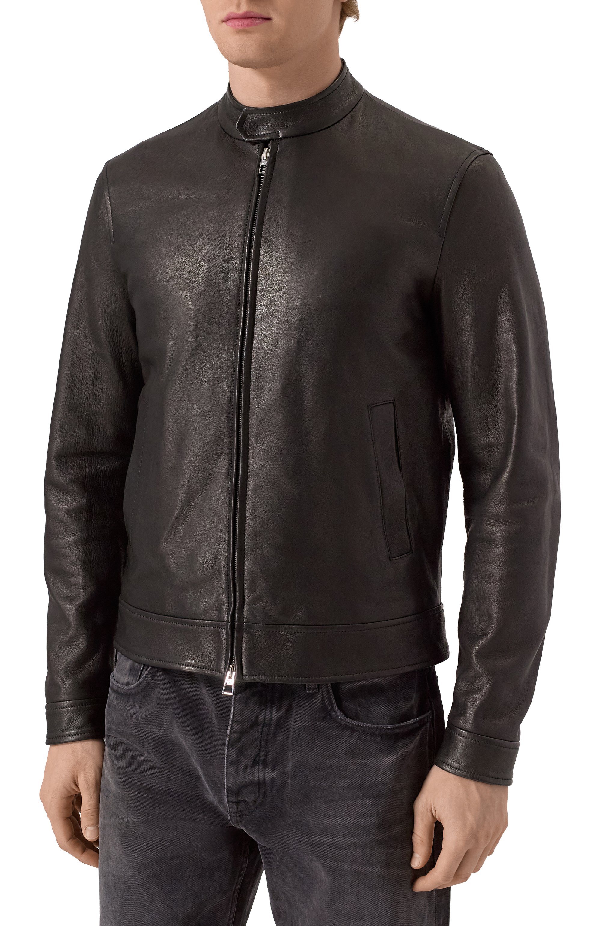 Кожаная куртка JACOB COHEN, арт. 25E P/JUM_H0072 00G D1357 RW, фото 3