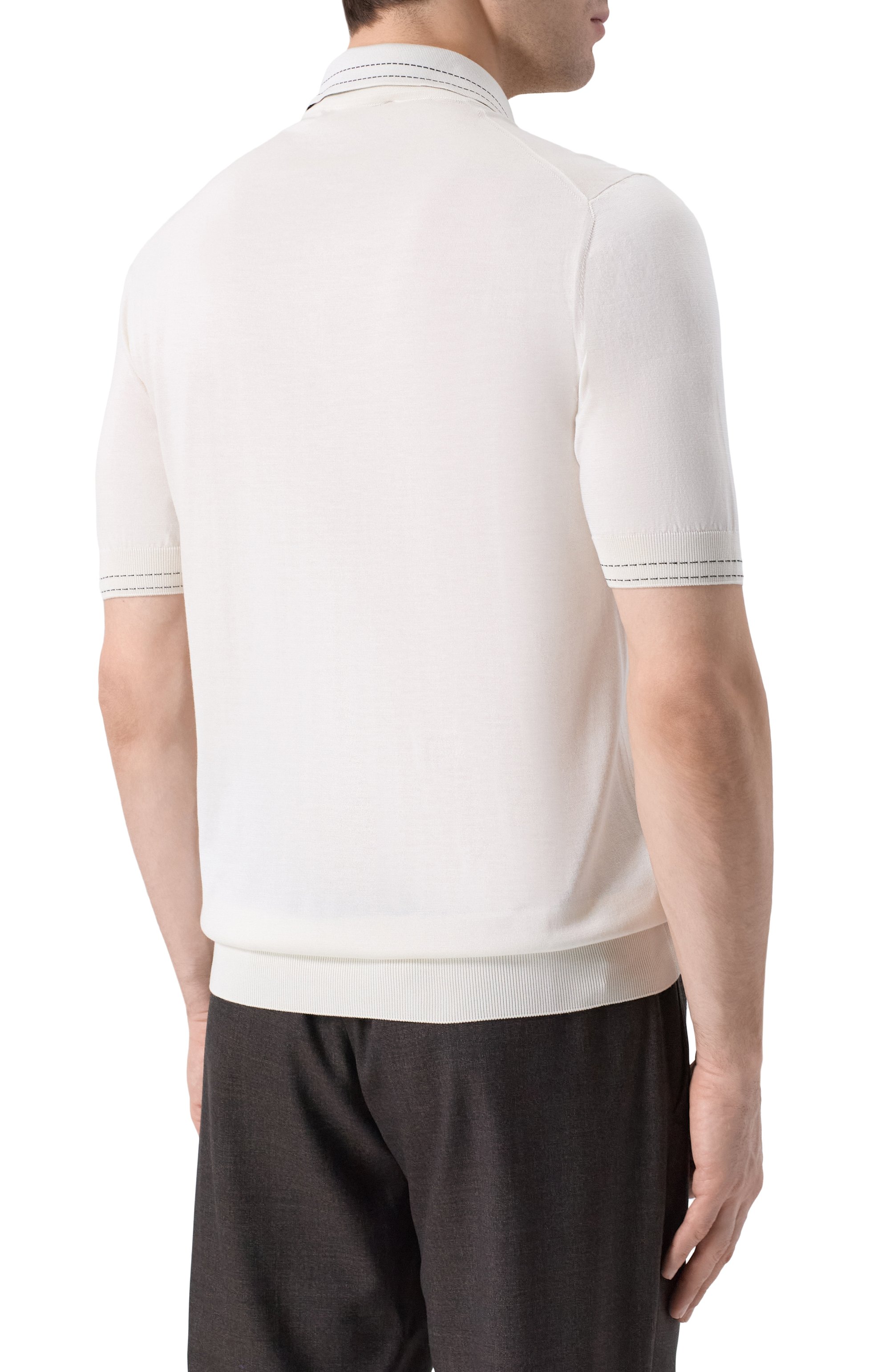 Шелковое поло DOLCE & GABBANA, арт. GXZ02T/JBS0I, фото 4