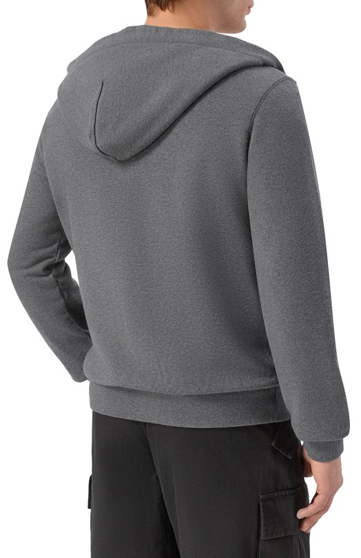 Хлопковая толстовка Dolce & Gabbana G9ABIT/G7P1C Серый  G9ABIT/G7P1C Фото 4