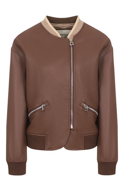 Женский кожаный бомбер DIEGO M, арт. 25EM-A101