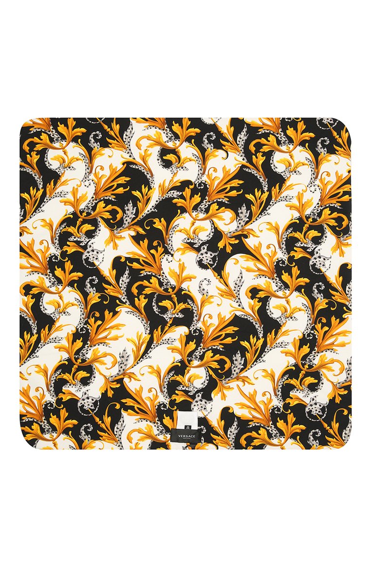 Детского хлопковое одеяло VERSACE белого цвета, арт. YE000214/YA00019 | Фото 2 (Региональные ограничения белый список (Axapta Mercury): RU; Материал: Хлопок, Текстиль; Материал сплава: Проставлено; Нос: Не проставлено)