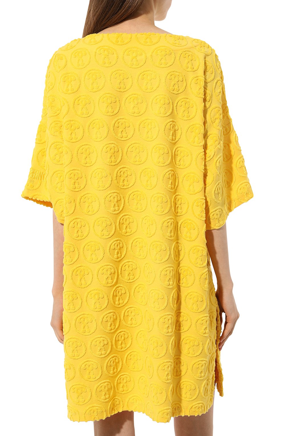 Хлопковая туника MOSCHINO желтого цвета по цене 24350 руб., арт. A1711/9406, фото 4 Хлопковая туника MOSCHINO, арт. A1711/9406, фото 4