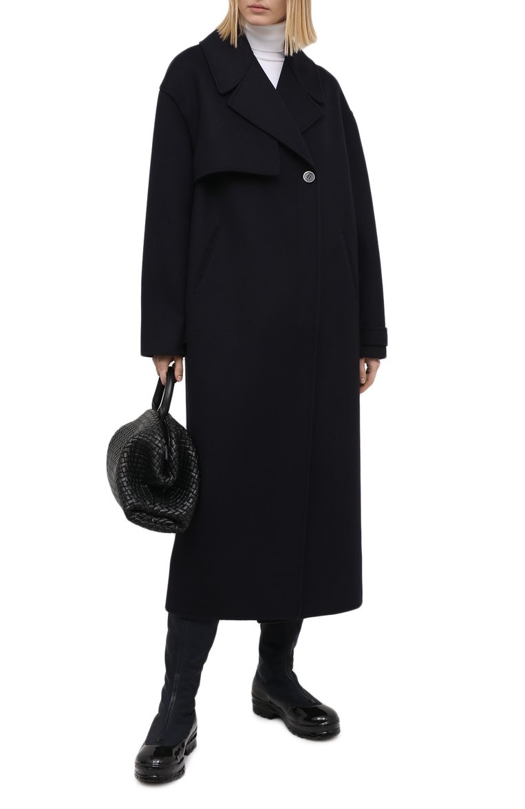 Женские текстильные сапоги GIORGIO ARMANI темно-синего цвета, арт. X10219/XM753 | Фото 2 (Подошва: Платформа; Материал внутренний: Натуральная кожа; Высота голенища: Средние; Материал внешний: Текстиль; Каблук тип: Устойчивый; Каблук высота: Низкий; Материал утеплителя: Натуральный мех)