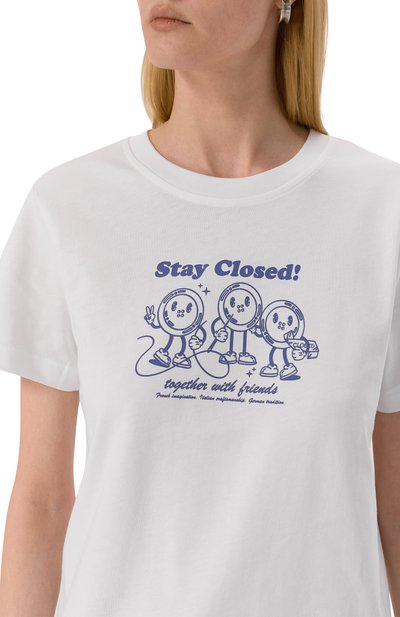 Хлопковая футболка CLOSED, арт. C95202-44H-PR, фото 5