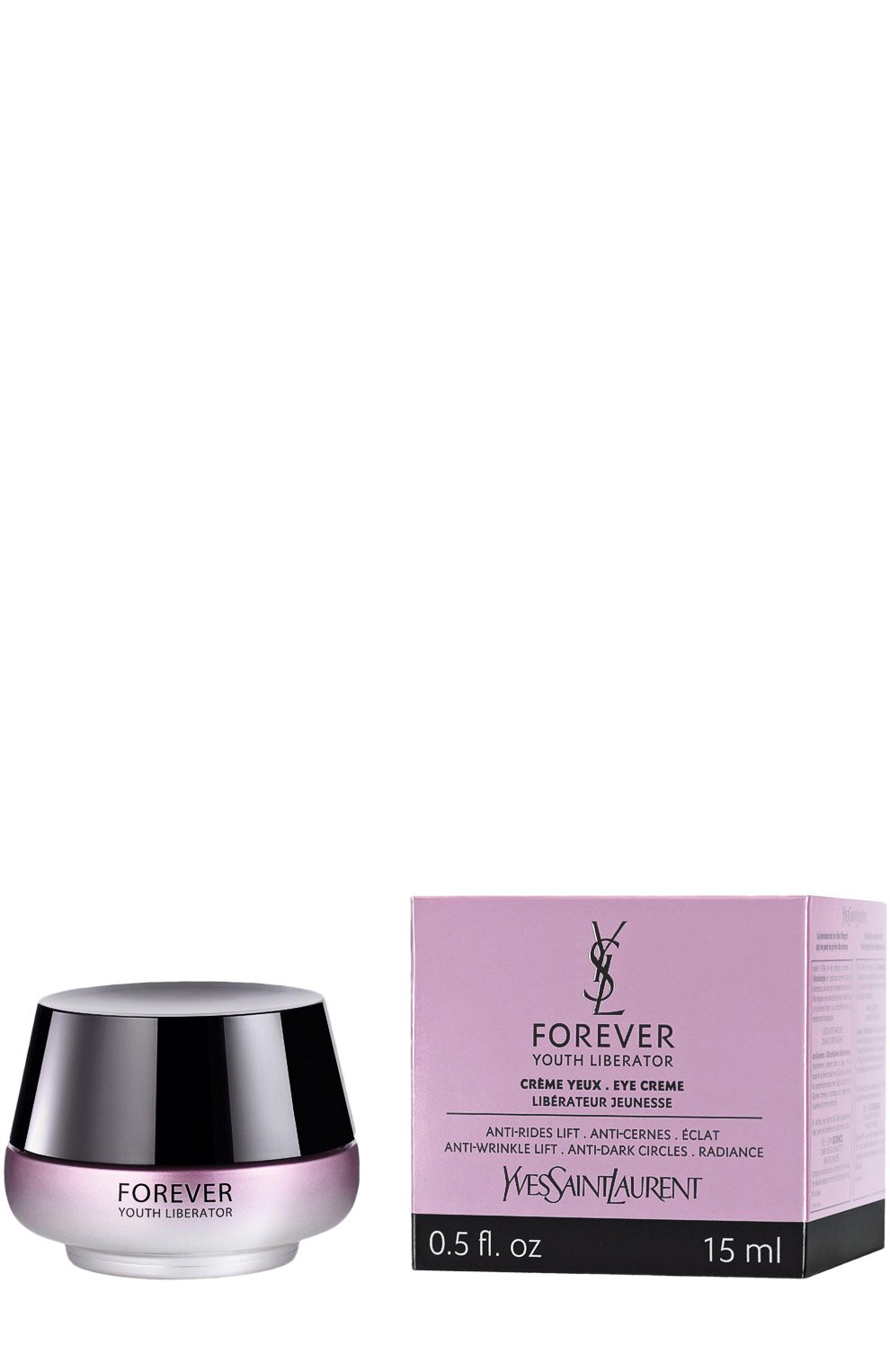 Forever youth liberator крем для глаз (15ml) YSL бесцветного цвета, арт. 3365440049819 | Фото 1 (Материал внутренний: Не назначено; Назначение: Для кожи вокруг глаз; Региональные ограничения белый список (Axapta Mercury): Не проставлено; Косметика кросс-кт: Антивозрастной уход; Нос: Не проставлено; Тип продукта: Кремы; Статус проверки: Проверена категория)