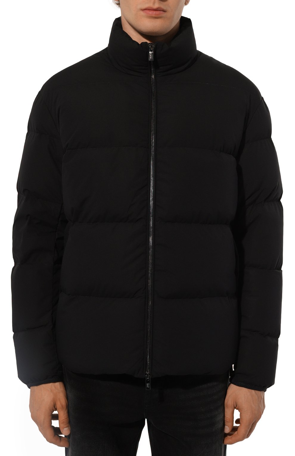 Пуховик EMPORIO ARMANI черного цвета по цене 63950 руб., арт. 8N1BQ3/1NLRZ, фото 3 Пуховик EMPORIO ARMANI, арт. 8N1BQ3/1NLRZ, фото 3