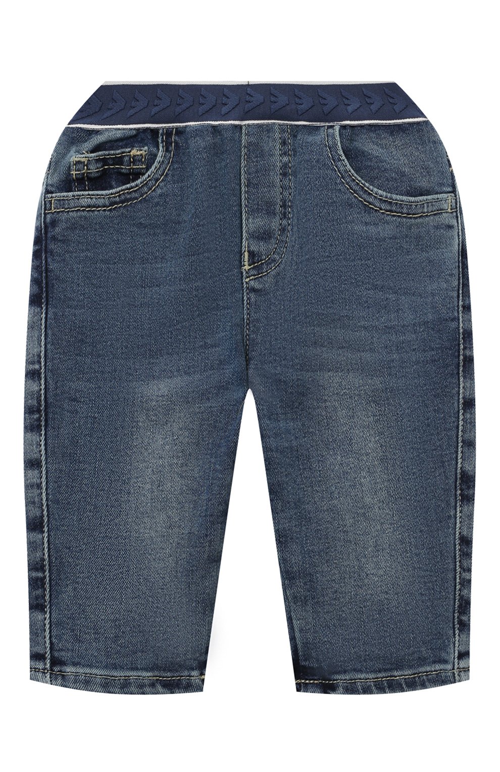 Джинсы EMPORIO ARMANI синего цвета по цене 16500 руб., арт. 6DHJ07/3D24Z, фото 1 Джинсы EMPORIO ARMANI, арт. 6DHJ07/3D24Z, фото 1