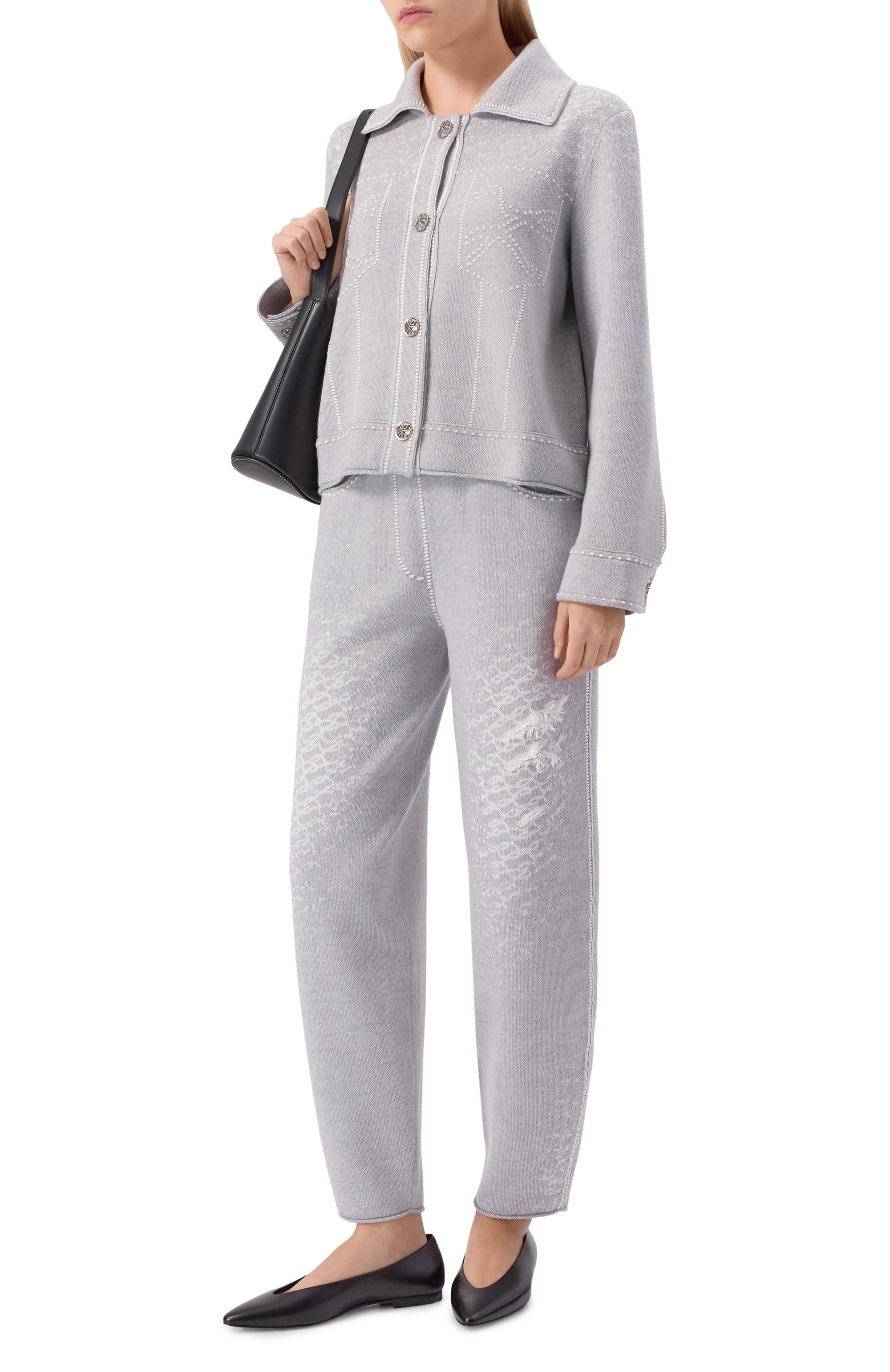 Брюки из шерсти и хлопка AND THE BRAND, арт. W26-P074-1202-901, фото 2