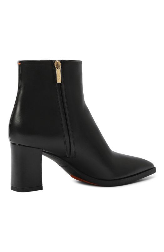 Кожаные ботильоны Santoni WTEG71231PC4NVGB Чёрный  WTEG71231PC4NVGB Фото 5