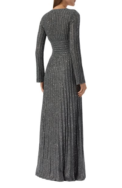 Платье с отделкой пайетками MISSONI серого цвета по цене 357500 руб., арт. DS26WG0N/BK01JB, фото 3 Платье с отделкой пайетками MISSONI, арт. DS26WG0N/BK01JB, фото 3