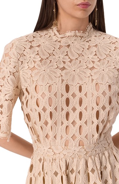 Хлопковое платье ZUHAIR MURAD, арт. RDR25331/LAC0003, фото 5