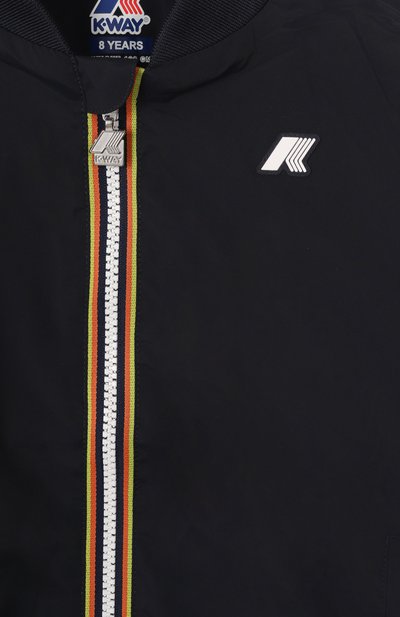 Бомбер K-WAY темно-синего цвета по цене 14650 руб., арт. K4138DW/3A-8A, фото 3 Бомбер K-WAY, арт. K4138DW/3A-8A, фото 3