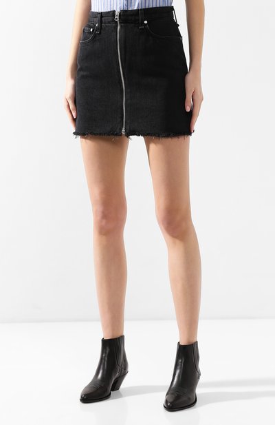 Джинсовая юбка RAG AND BONE, арт. W1B19I252CLR, фото 3