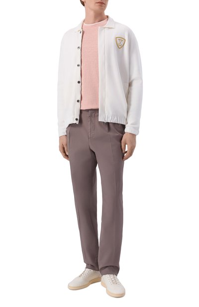 Футболка изо льна и хлопка BRUNELLO CUCINELLI, арт. MW8357427, фото 2