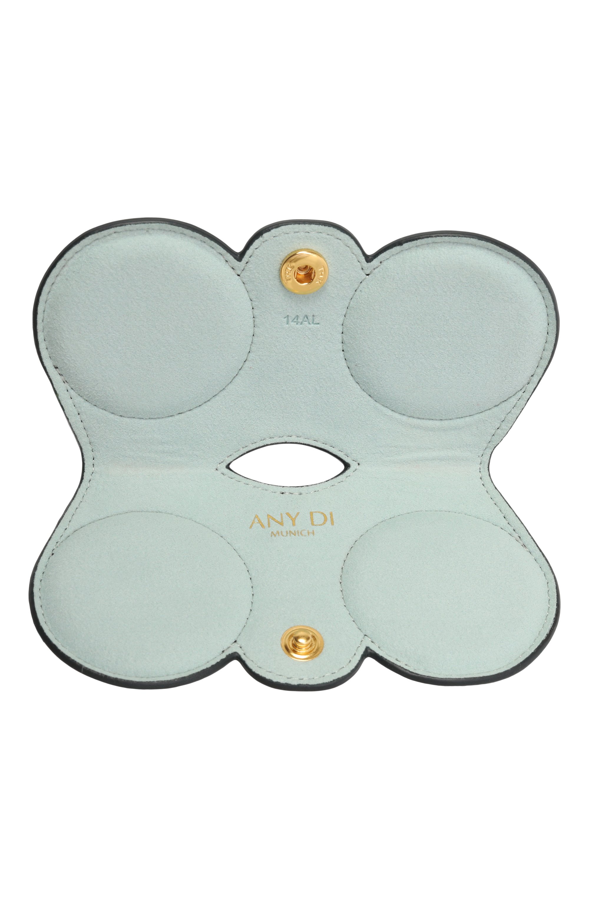 Кожаный футляр для очков ANY DI, арт. SP101602 PETR0L NAPPA, фото 3