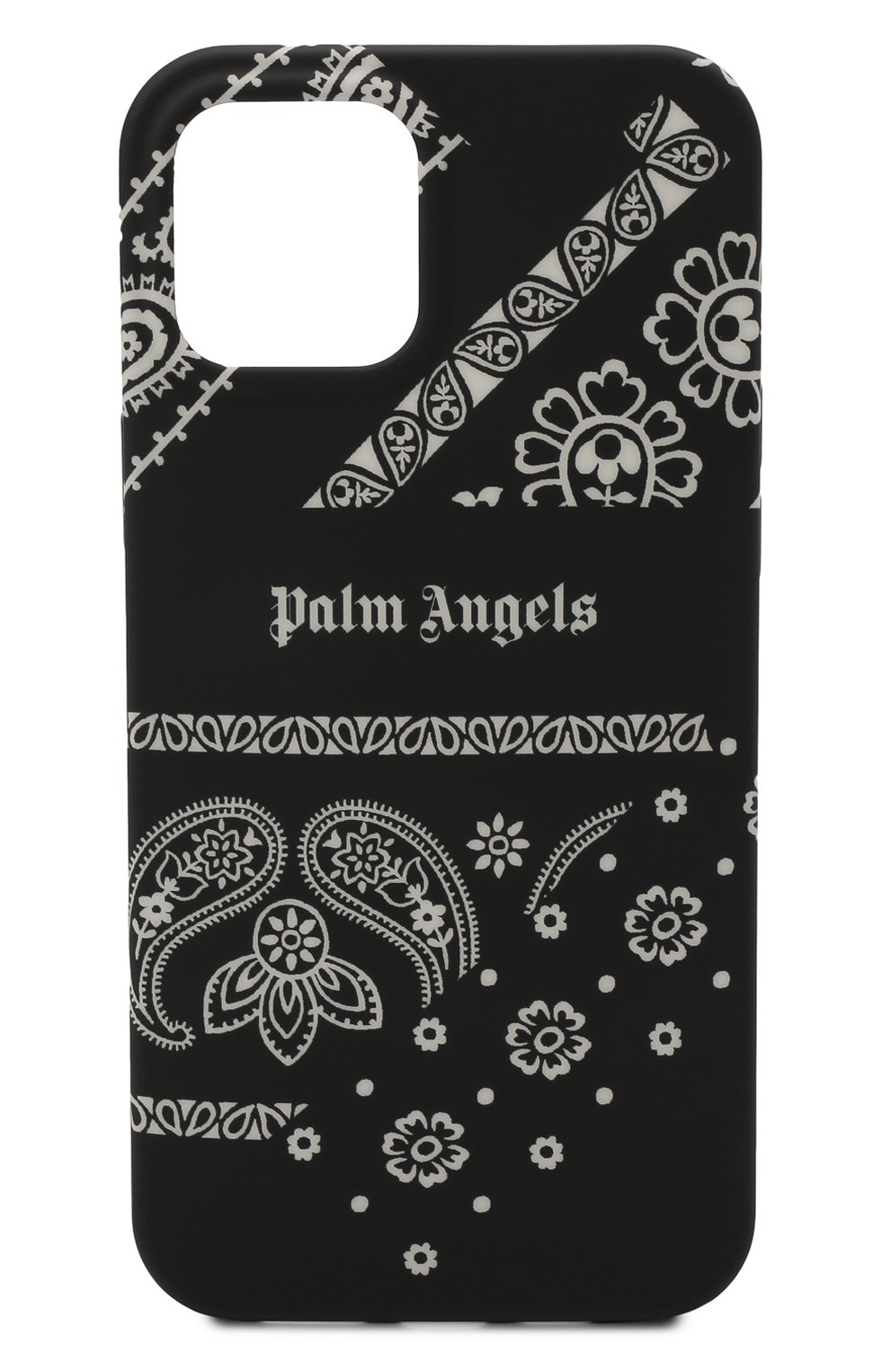 Чехол для iphone 12 pro max PALM ANGELS черного цвета по цене 8995 руб., арт. PMPA031F21PLA0021003, фото 1 Чехол для iphone 12 pro max PALM ANGELS, арт. PMPA031F21PLA0021003, фото 1