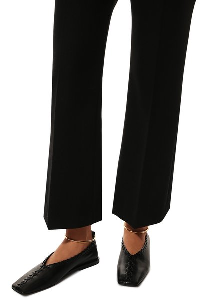 Кожаные балетки JIL SANDER черного цвета по цене 68500 руб., арт. JS30217A-13040, фото 3 Кожаные балетки JIL SANDER, арт. JS30217A-13040, фото 3