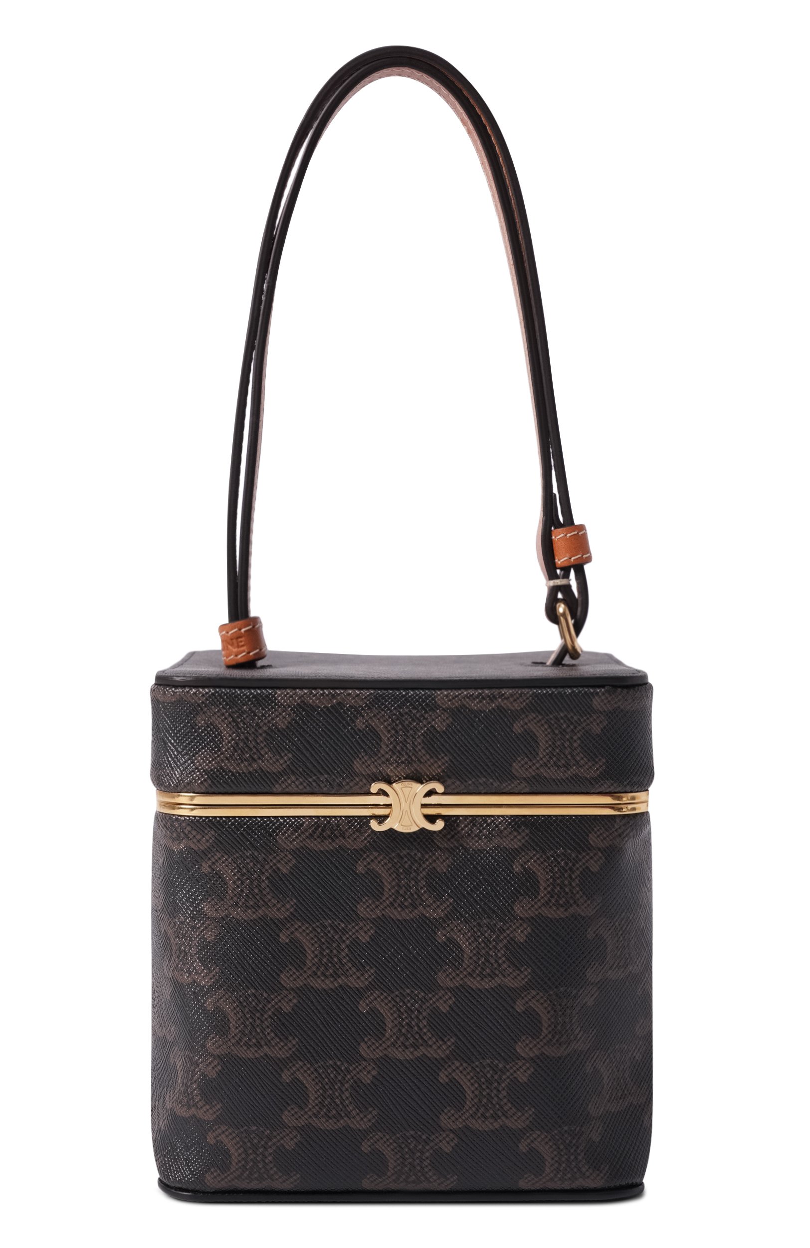 Сумка triomphe CELINE коричневого цвета по цене 454000 руб., арт. 12423/2L52, фото 1 Сумка triomphe CELINE, арт. 12423/2L52, фото 1