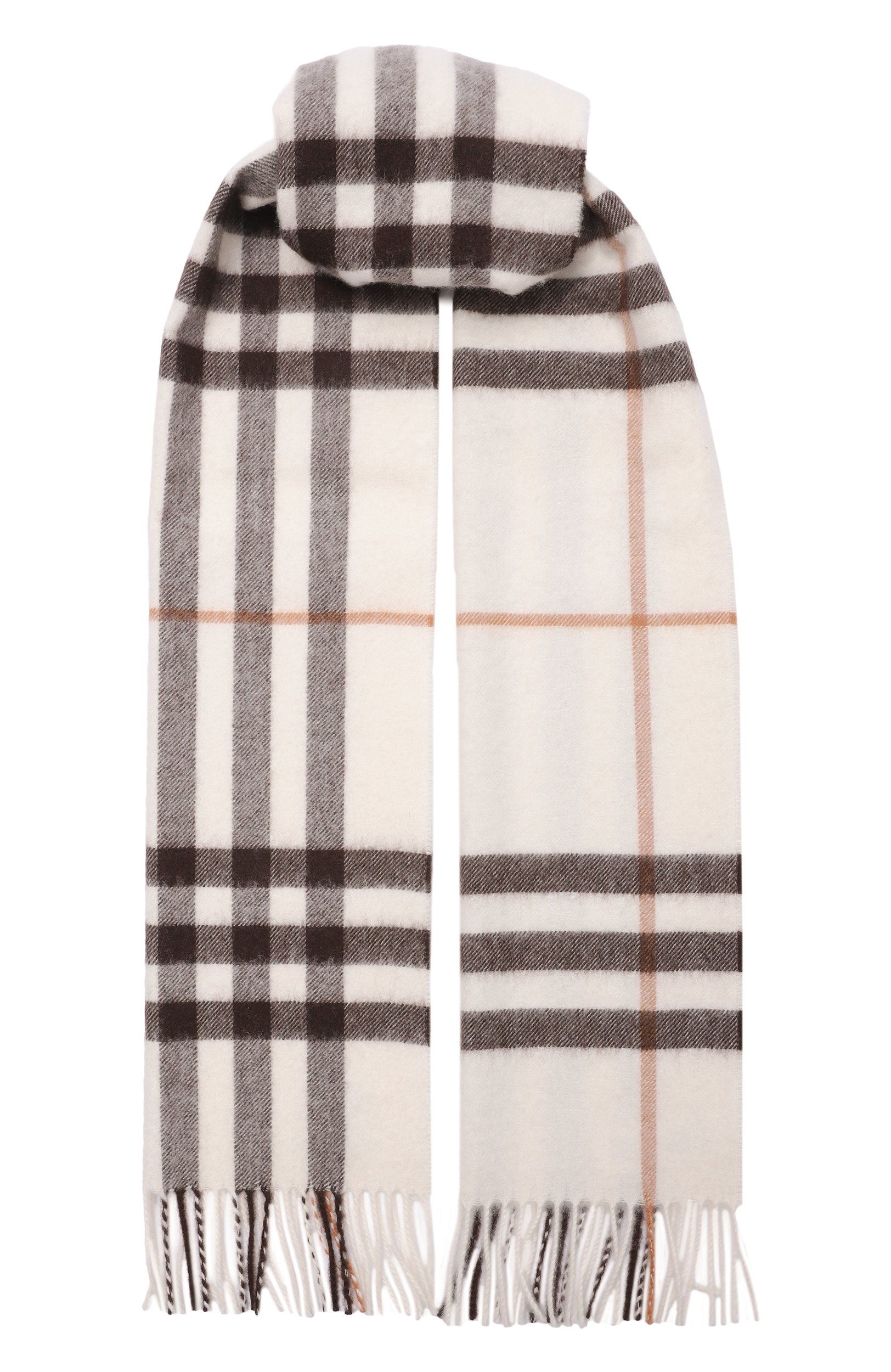 Кашемировый шарф BURBERRY кремового цвета по цене 76250 руб., арт. 8112634, фото 1 Кашемировый шарф BURBERRY, арт. 8112634, фото 1