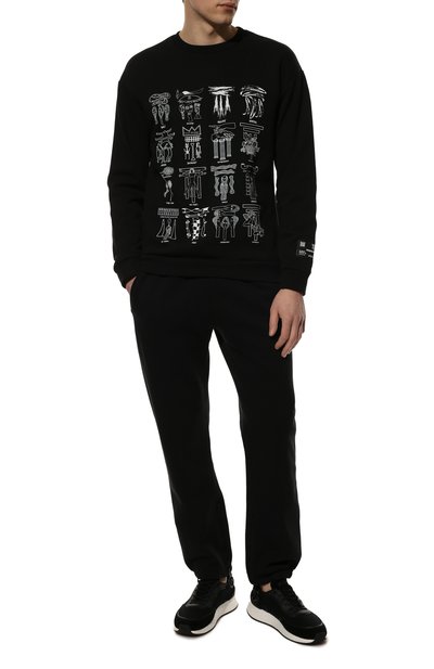 Хлопковый свитшот DIEGO VENTURINO, арт. SS22-DV FLG LHIB, фото 2