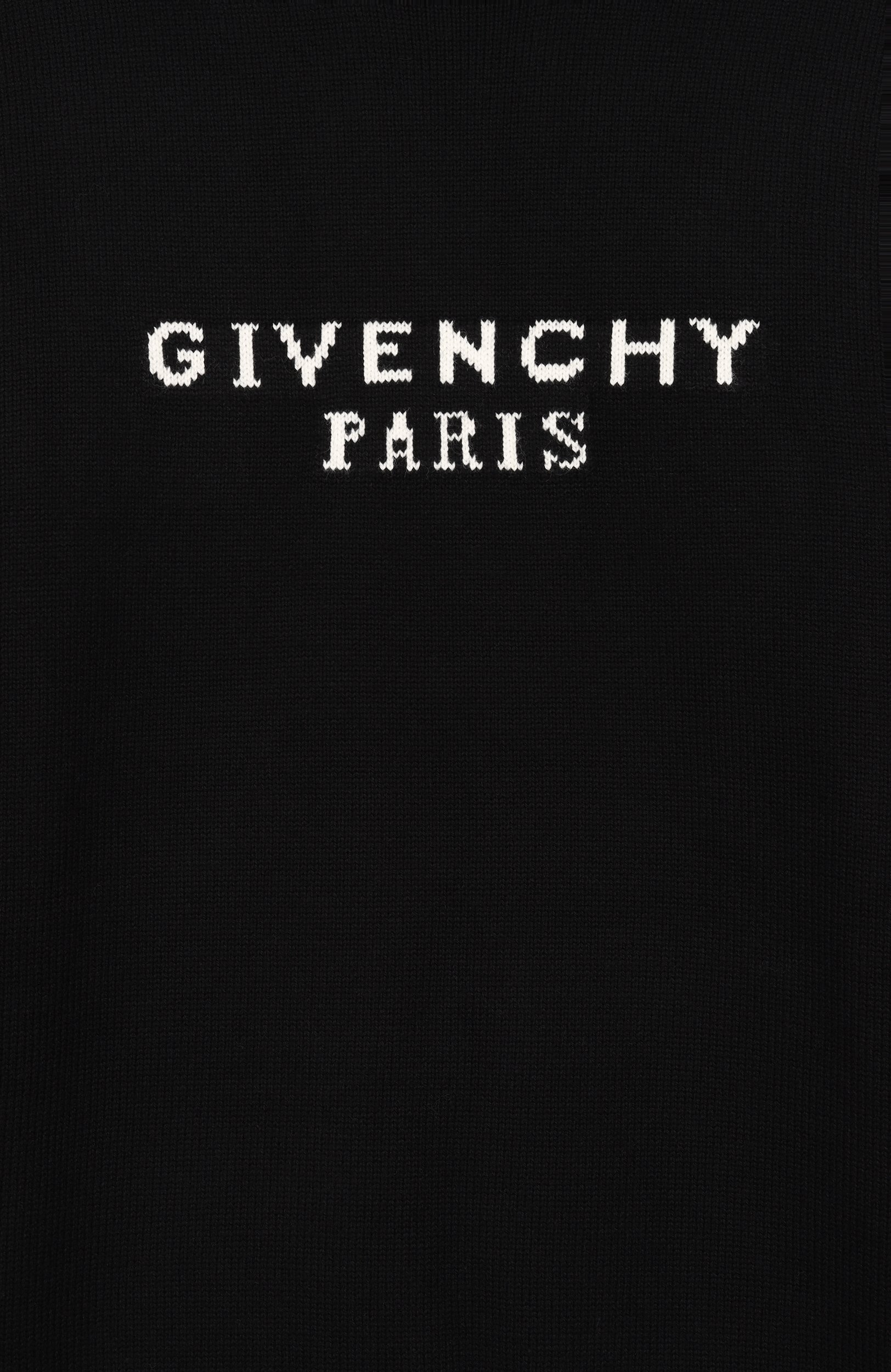 Пуловер из хлопка и кашемира GIVENCHY черного цвета по цене 56800 руб., арт. H31441, фото 3 Пуловер из хлопка и кашемира GIVENCHY, арт. H31441, фото 3