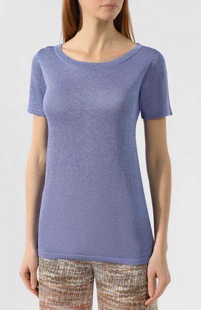 Футболка MISSONI синего цвета по цене 48350 руб., арт. MDN00125/BK0281, фото 3 Футболка MISSONI, арт. MDN00125/BK0281, фото 3