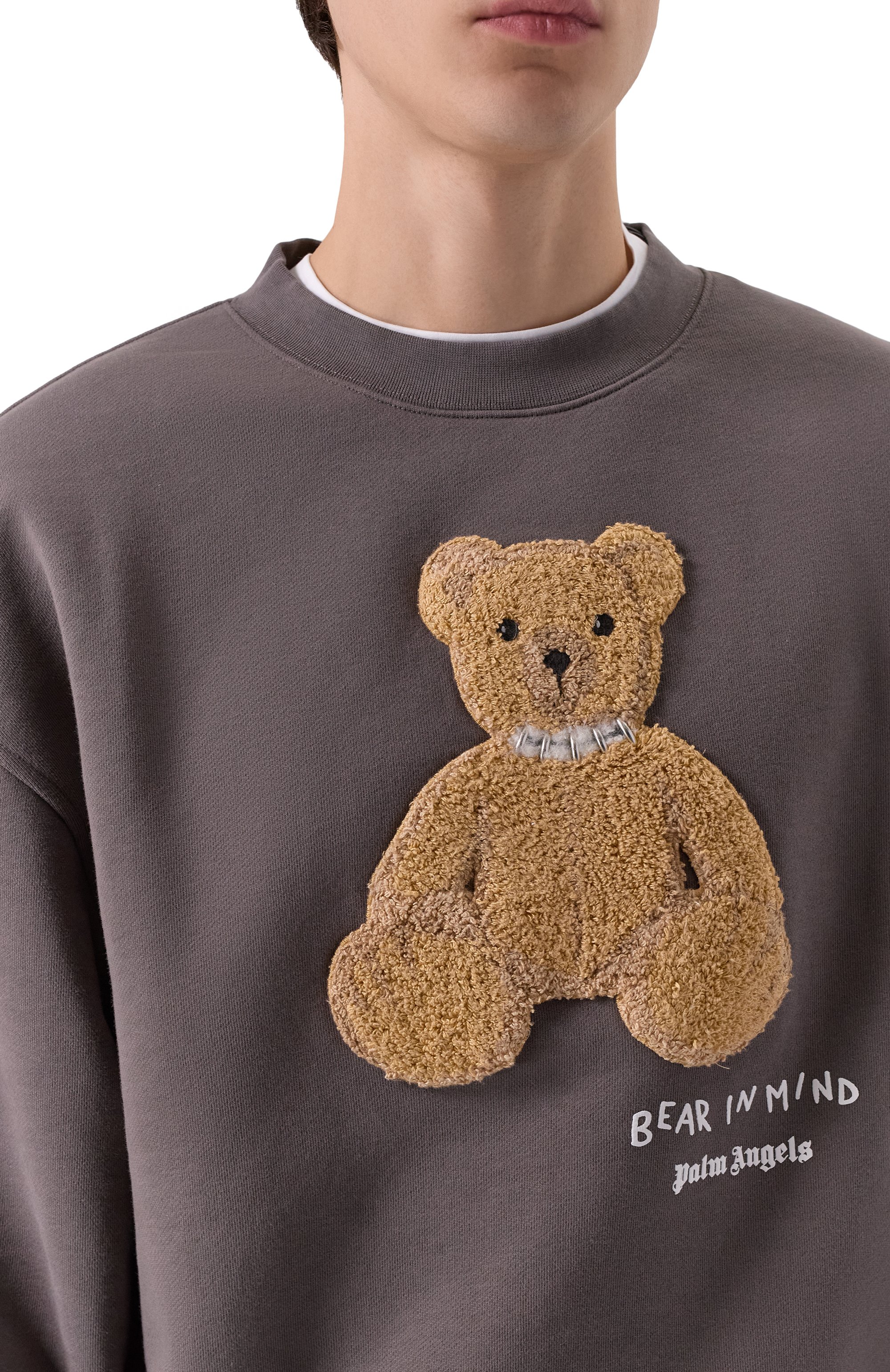 Хлопковый свитшот PALM ANGELS, арт. PMBA08HF25FLE004, фото 5