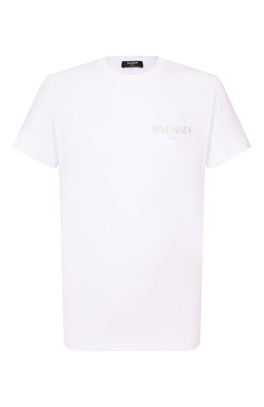 Хлопковая футболка Balmain FH1EF000/GD84 Белый FH1EF000/GD84