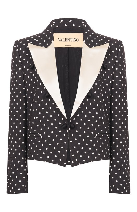 Жакет из вискозы Valentino 8B3CE585/98S Чёрно-белый 8B3CE585/98S