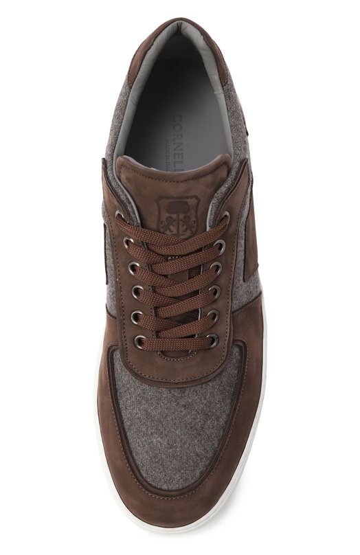 Комбинированные кеды Corneliani 26TM70-2620906 Коричневый  26TM70-2620906 Фото 6