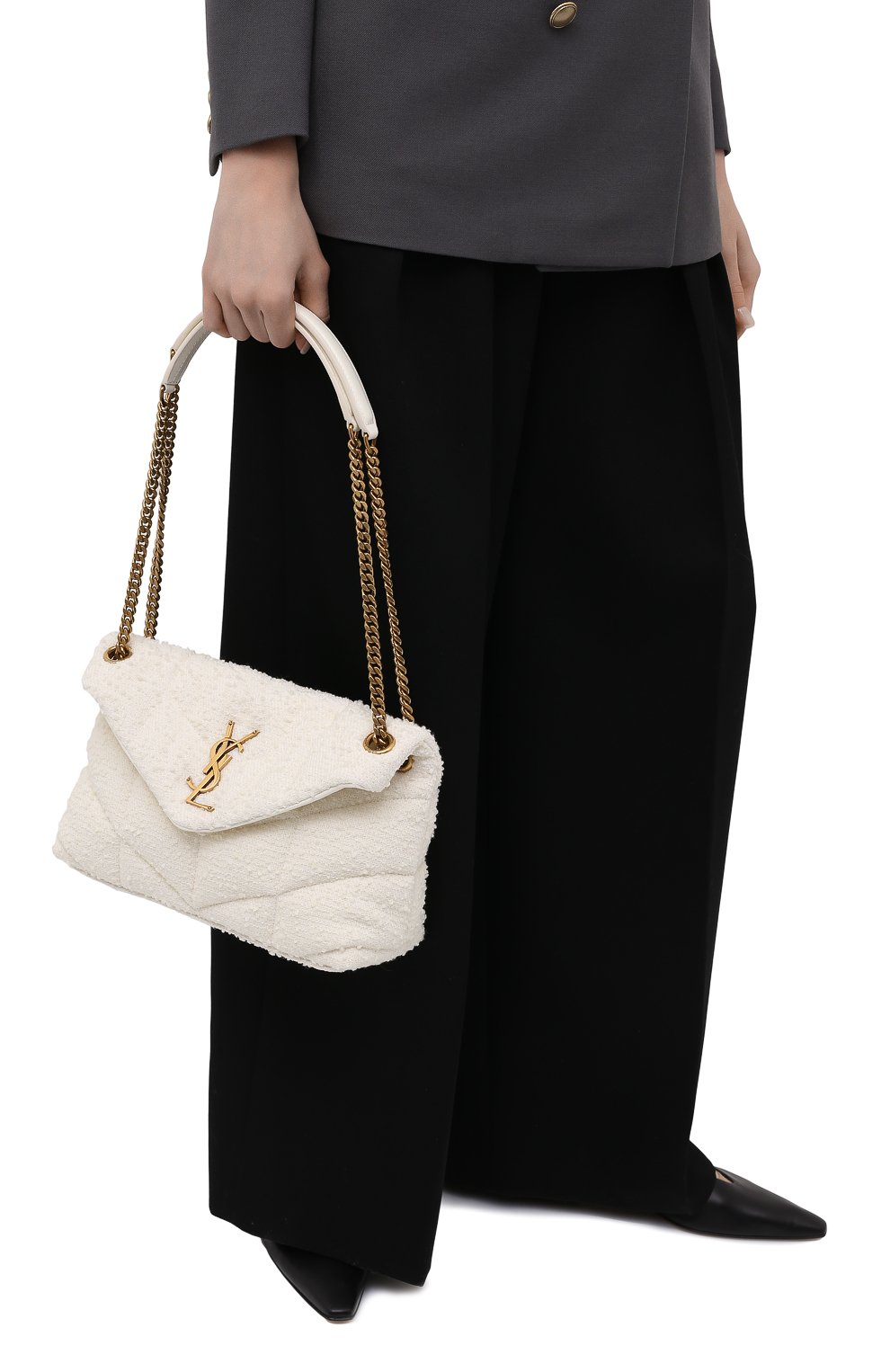 Сумка puffer loulou small SAINT LAURENT, арт. 577476/2RL27, фото 2
