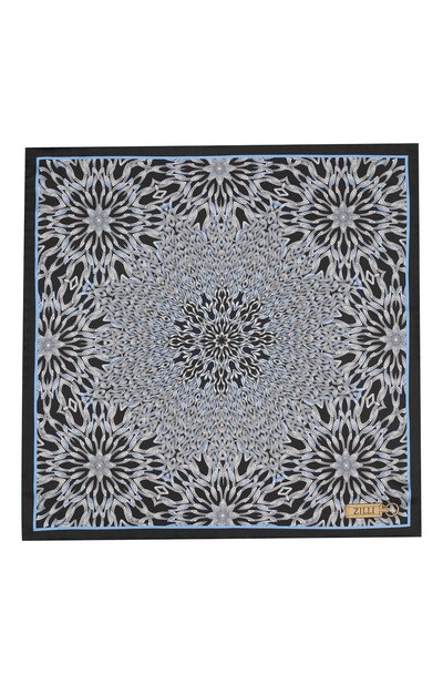 Шелковый платок ZILLI черного цвета по цене 8995 руб., арт. 50700/HANDKERCHIEFS, фото 3 Шелковый платок ZILLI, арт. 50700/HANDKERCHIEFS, фото 3