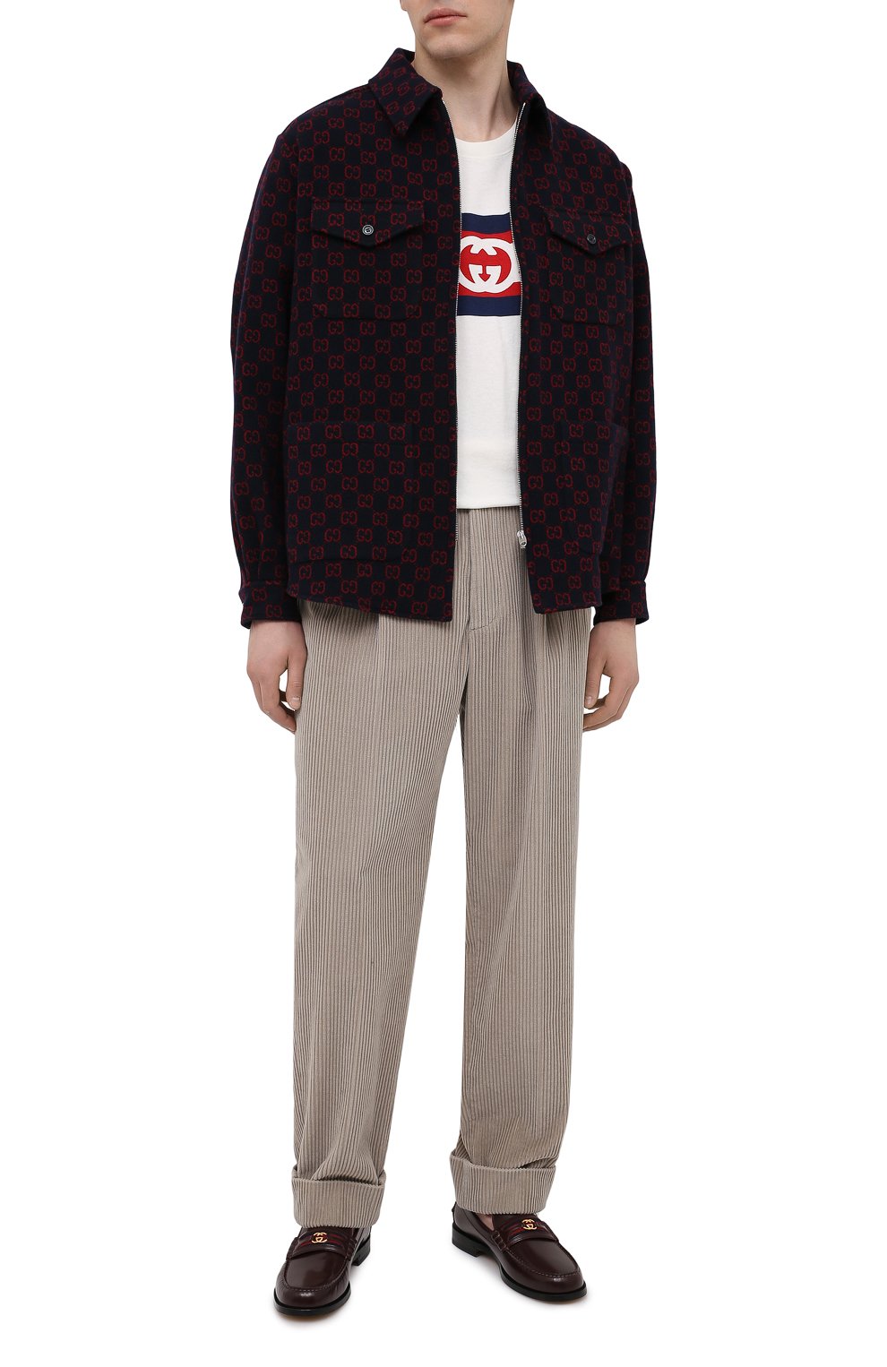 Вельветовые брюки GUCCI бежевого цвета по цене 107000 руб., арт. 644132/Z8AM8, фото 2 Вельветовые брюки GUCCI, арт. 644132/Z8AM8, фото 2