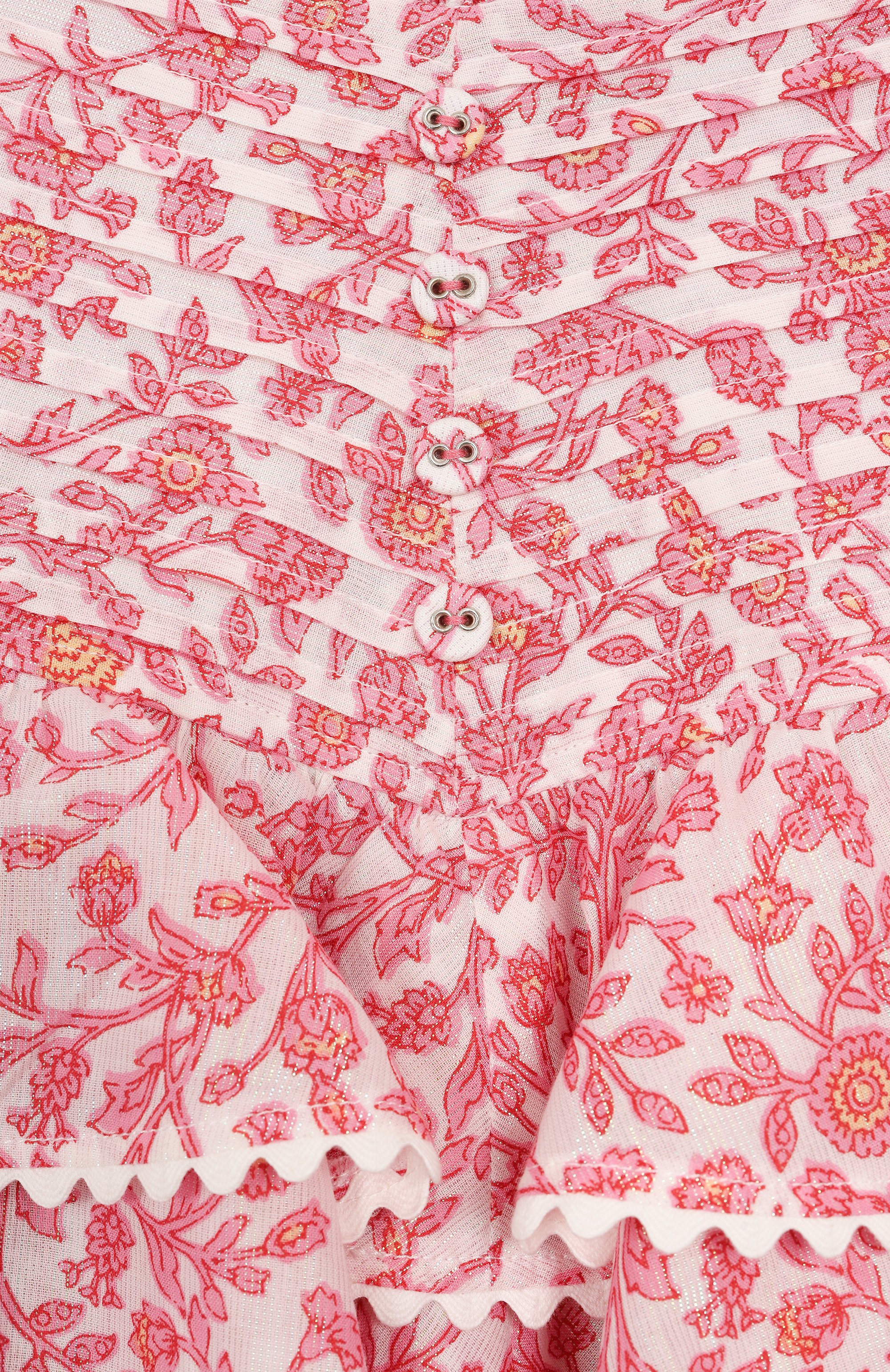 Хлопковая юбка POUPETTE ST BARTH светло-розового цвета по цене 19950 руб., арт. K4ZS25UKLZP, фото 3 Хлопковая юбка POUPETTE ST BARTH, арт. K4ZS25UKLZP, фото 3