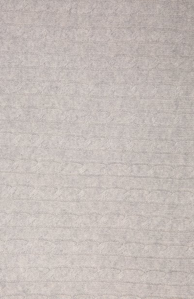 Кашемировый плед cable RALPH LAUREN светло-серого цвета по цене 54300 руб., арт. 650511448, фото 4 Кашемировый плед cable RALPH LAUREN, арт. 650511448, фото 4