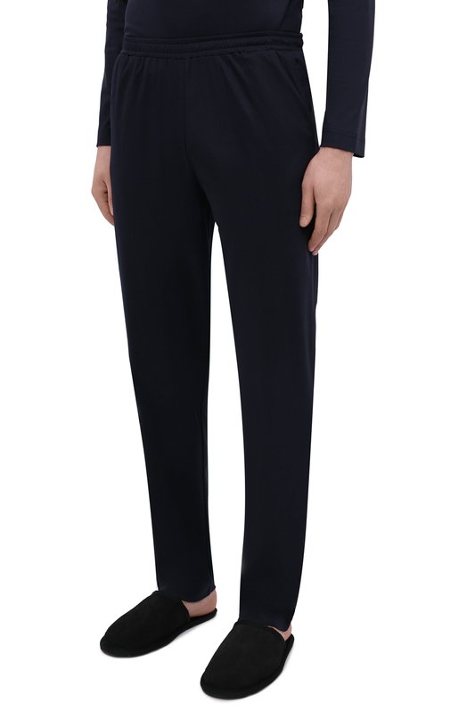 Хлопковые домашние брюки Zimmerli 3460-95304 Синий  3460-95304 Фото 3