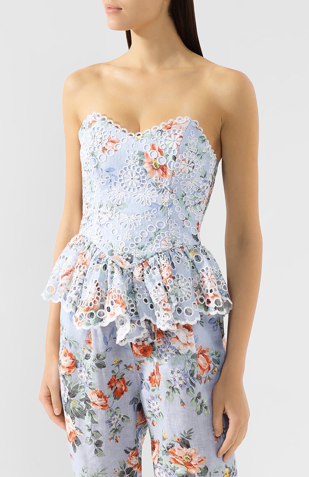 Льняной топ ZIMMERMANN, арт. 5326TB0W/LIF, фото 3