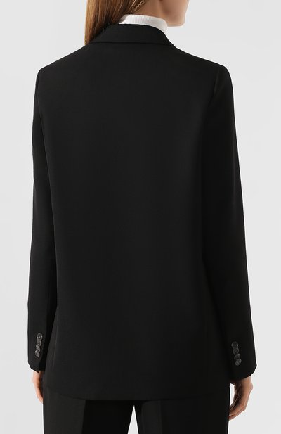 Двубортный жакет ACNE STUDIOS черного цвета по цене 47400 руб., арт. AH0049, фото 4 Двубортный жакет ACNE STUDIOS, арт. AH0049, фото 4